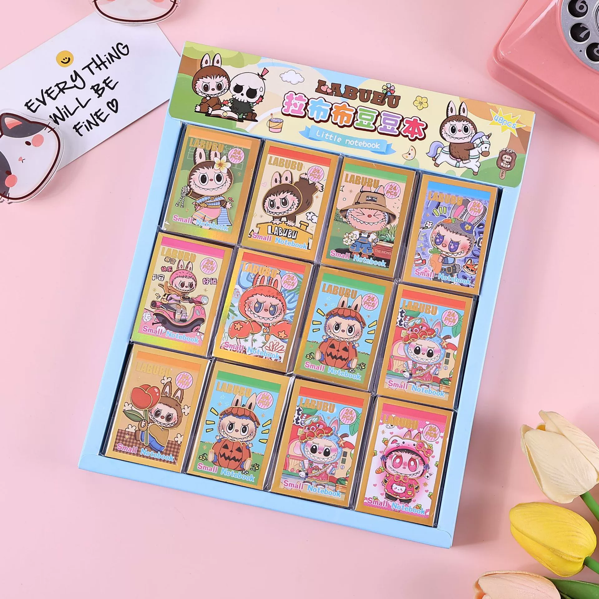 Трансграничная новая книга Labubu Bean, креативная красивая милая экспортная мини-наклейка LABUBU, ручная книга, партия