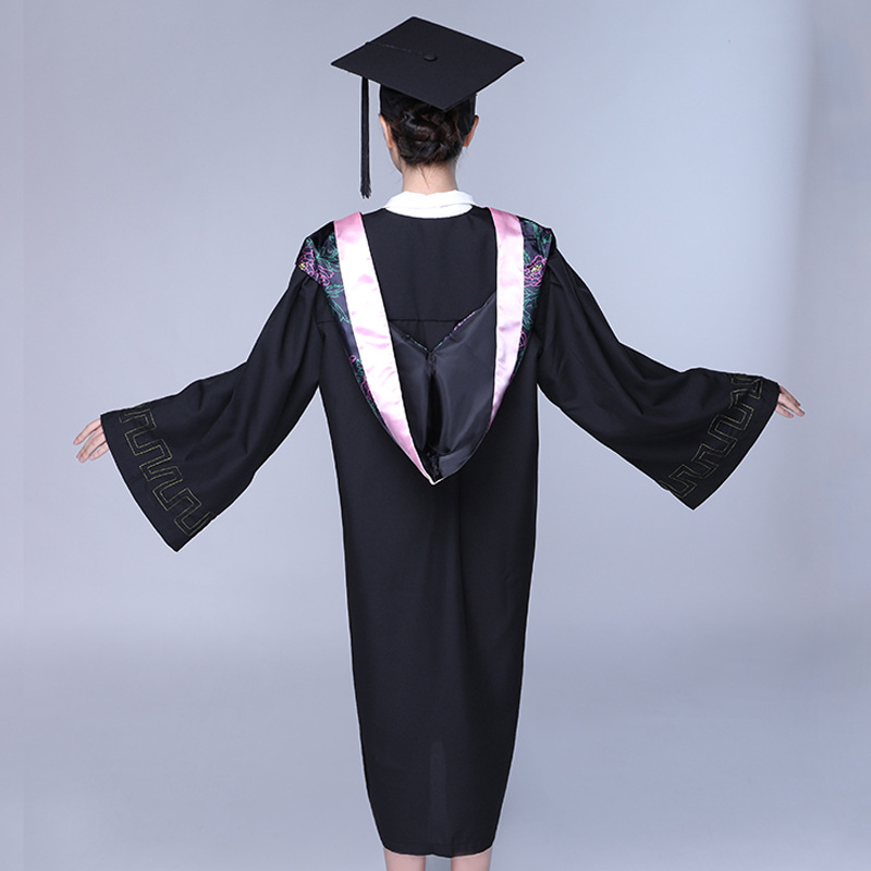 학사 의류 졸업 원피스 학위 의류 학부 졸업 원피스 여성 핑크 교양 과학 노동자 SONGZHIHE