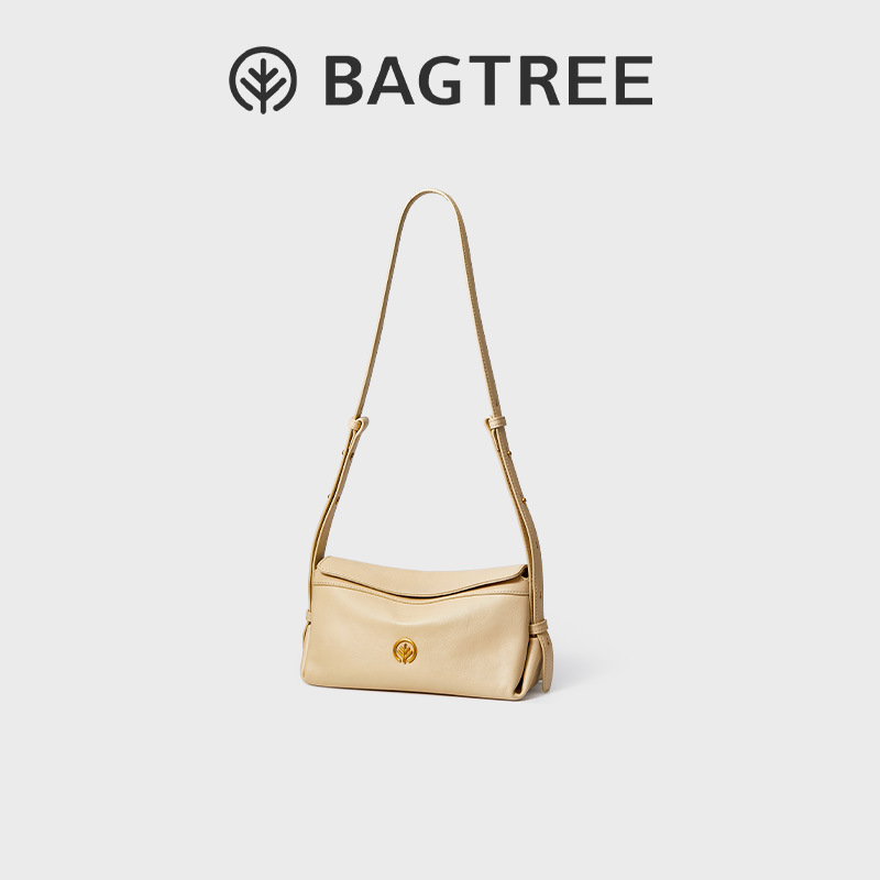 BAGTREE バッグツリー ミルクボックスバッグ スモールファーストレイヤー 植物タンニンなめし牛革 ショルダー クロスボディ トートバッグ 秋冬 ピローバッグ|undefined