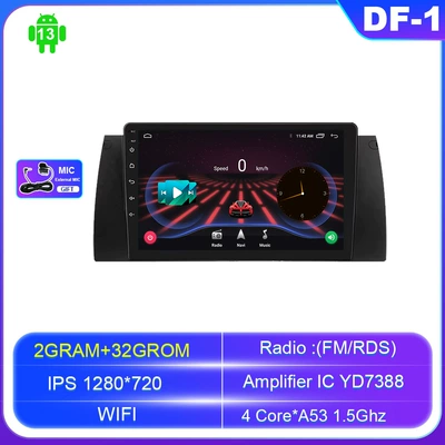 Cross-Border 9inch Suitable for Old Bmw 5 Series E39 Android Large-Screen Navigation Mp5 Reversing Image Car Navigator (DVD Navigation) - android-navigation-wifi-version-132g-official-standard