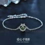 爱心女生925彩色手链