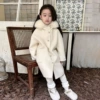 White woolen coat