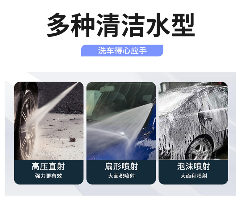 Car Washing Machine Household 220V High-Pressure Water Gun High-Power Portable High-Pressure Cleaning Machine Car Washing Artifact Manufacturer Direct Sales