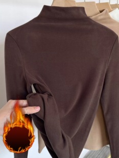 E 43184 Thickened Semi-High Neck Turtleneck Ůͯ�����