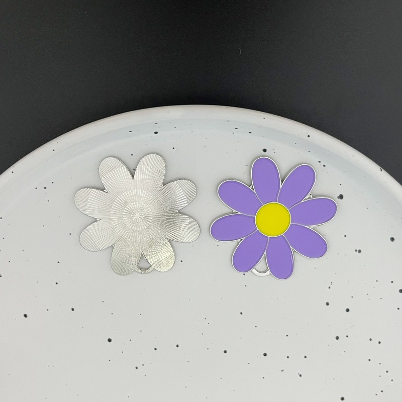 大号滴油小雏菊花朵合金配件DIY吊坠饰品挂件材料批发|undefined