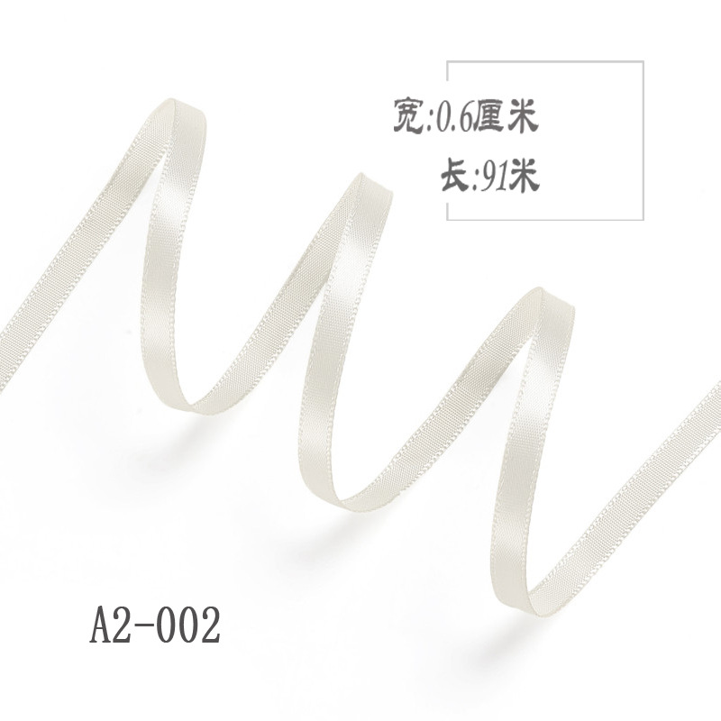 6mm poliéster con arco DIY cinta boda etiqueta marcador ropa cuerda de satén caja de regalo embalaje cinta delgada
