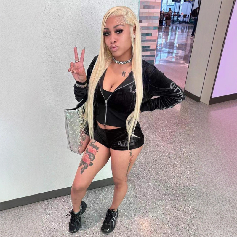 1388 Sexy Streetwear Set Sexy Hot Girl Street Hip-Hop Fashion Set