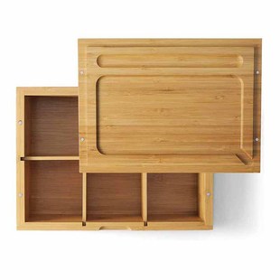 Customized Wooden Bamboo Grinder Tray Box Cigarette Grinder Bamboo Box Packaging Box