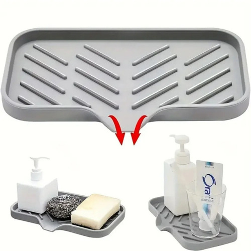 Hot drain mat Faucet Anti-splash silicone mat Sink water collection mat Household anti-slip countertop mat