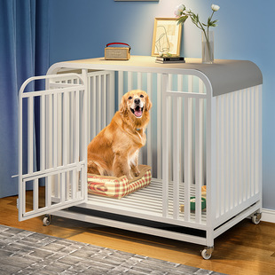 Dog Cage Indoor Medium and Large Dog Fence Household with Toilet Integrated Removable Pet Cage Golden Retriever Shiba Inu