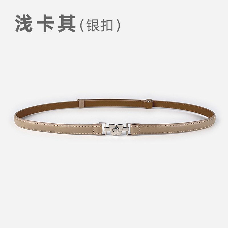 2024 無孔多用途ウエスト痩身ハイエンドレディース薄型ベルトセータースーツドレス女性のベルト|undefined