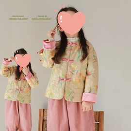 现货清仓~冬季新款女童撞色提花年服上衣洋气外套& 灯芯绒加绒收