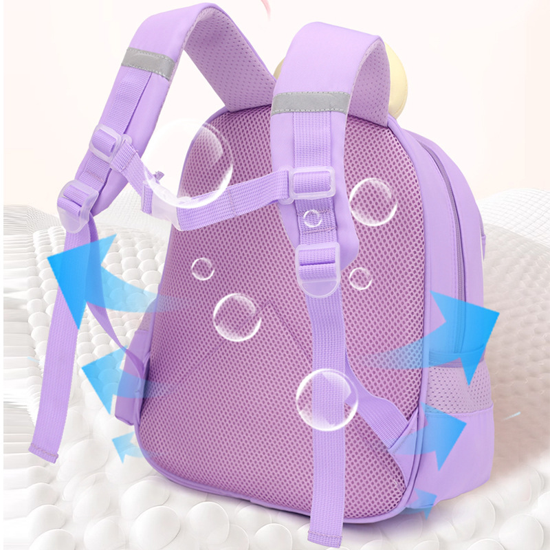 Peces naturales jardín de infantes para niños mochila para niños y niñas mochila para estudiantes de primaria para reducir la carga mochila ligera