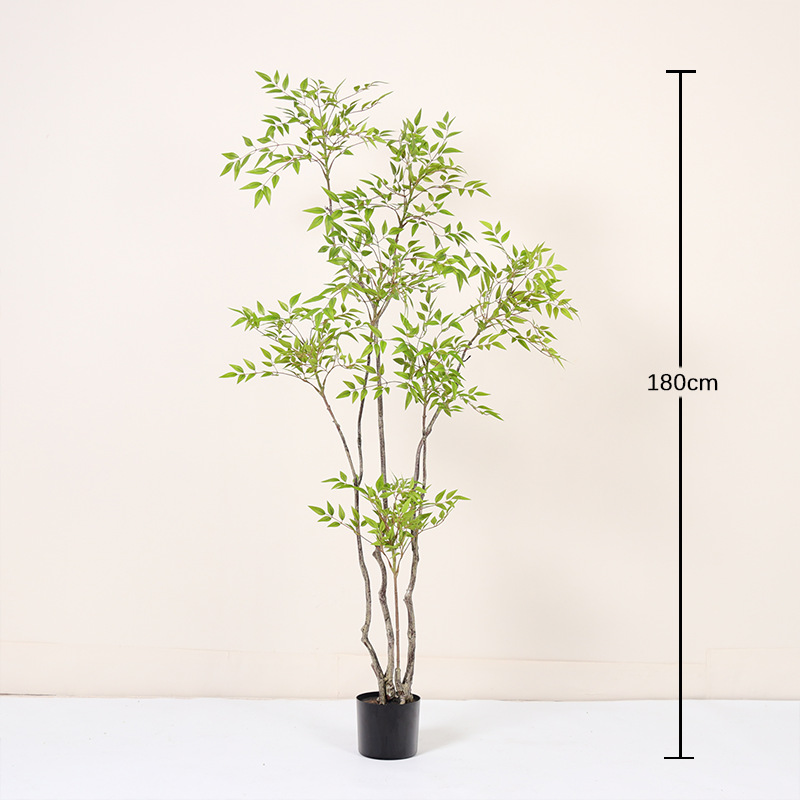 Gran planta de simulación nórdica, sala de estar de plátano para viajeros, plantas verdes falsas, plantas en macetas, ventanas para el hogar, decoración de paisajes, plantas verdes de simulación