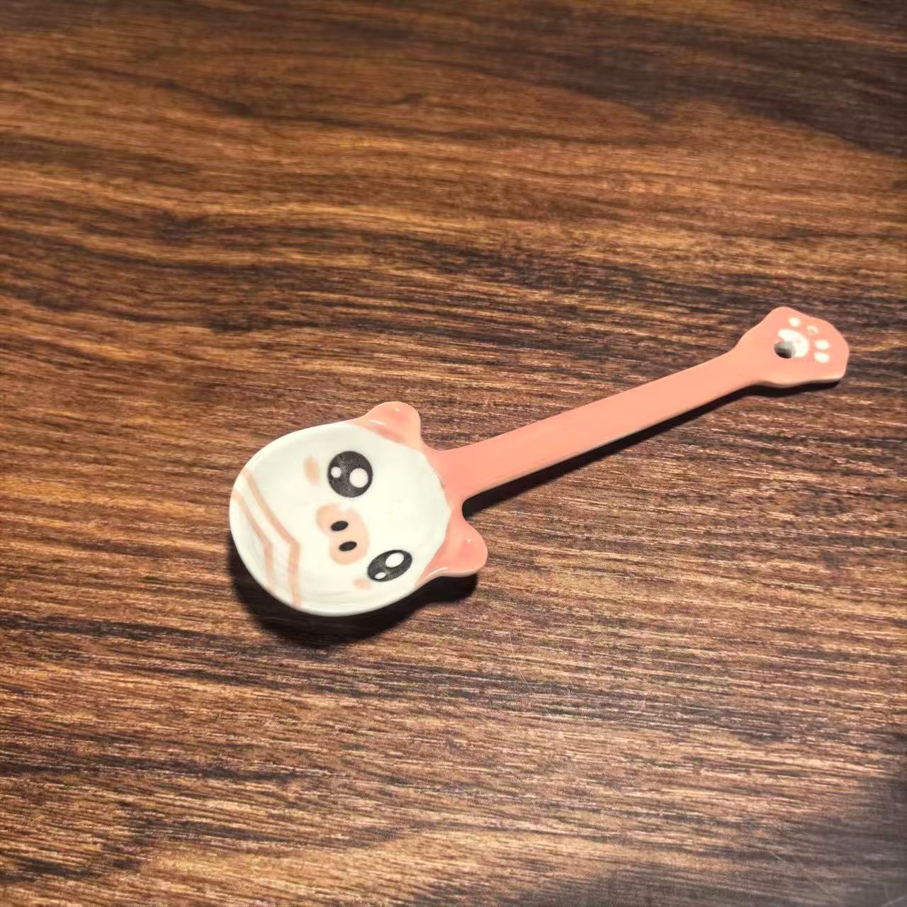 Cucharas de dibujos animados cucharas de cerámica cucharas caseras cucharas de bebés cucharas de comida cucharas de niños dulces lindos