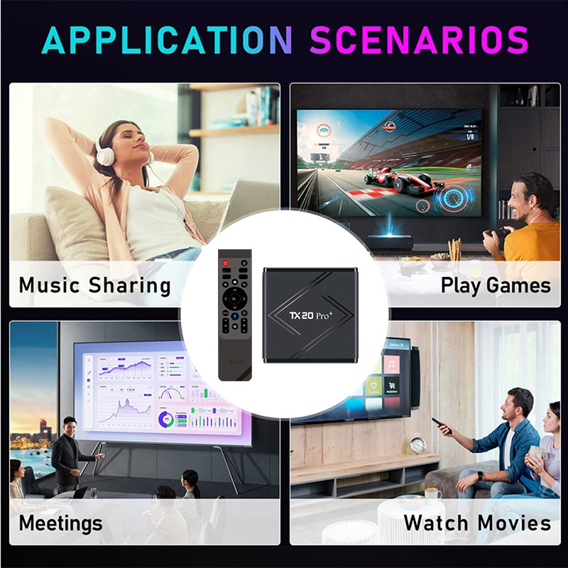 TX20 PRO плюс набор приставка Android TV бокс двухдиапазонный 5G Wi-Fi Bluetooth голосовое управление пульт телевизионный бокс