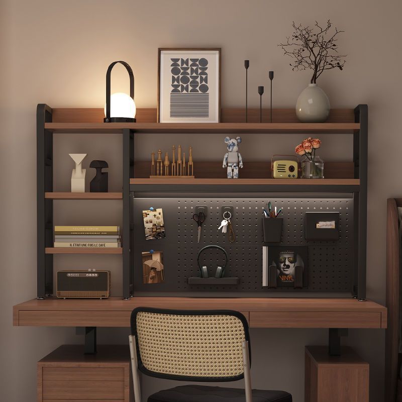 Perforated Board Bookshelf Desktop Storage Rack Home Desk Desk Multi-Layer Iron Table Student Computer Desk
