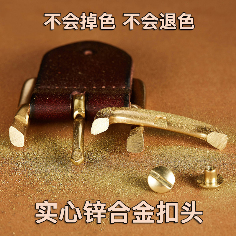 Vintage Belt Men's wholesale high-end leather belt men's pure cowhide pin buckle casual jeans with manufacturers