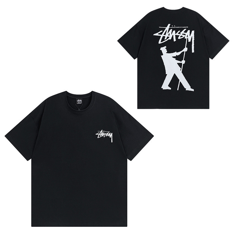 Stussy T-shirt Billboard Man Black