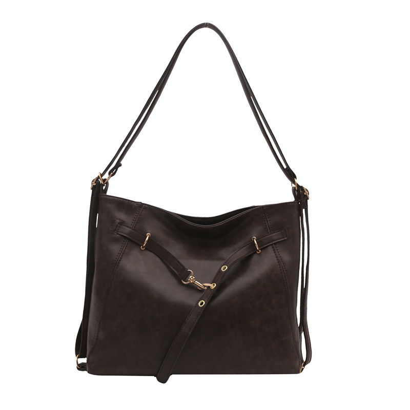 Pazy viento suave de piel de color sólido bolso para mujeres 2024 nuevo estilo de estilo francés textura de viaje literario para salir bolso de hombro debajo de las axilas