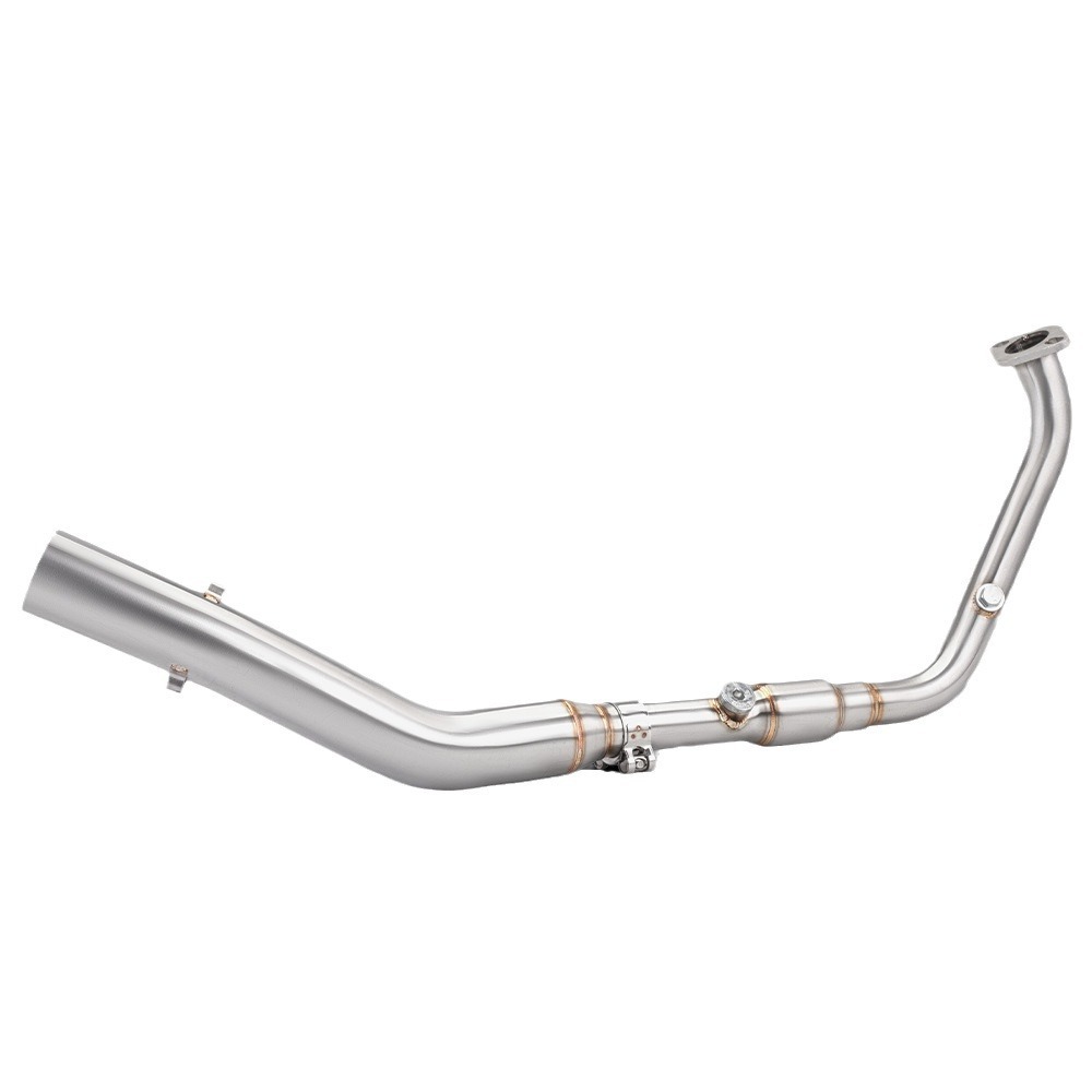 Motorcycle modification is suitable for MT15/R15 4V double oxygen port front exhaust pipe stainless steel special car