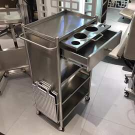 美容美发推车理发店发型师烫染工具车发廊工具推车杠车柜