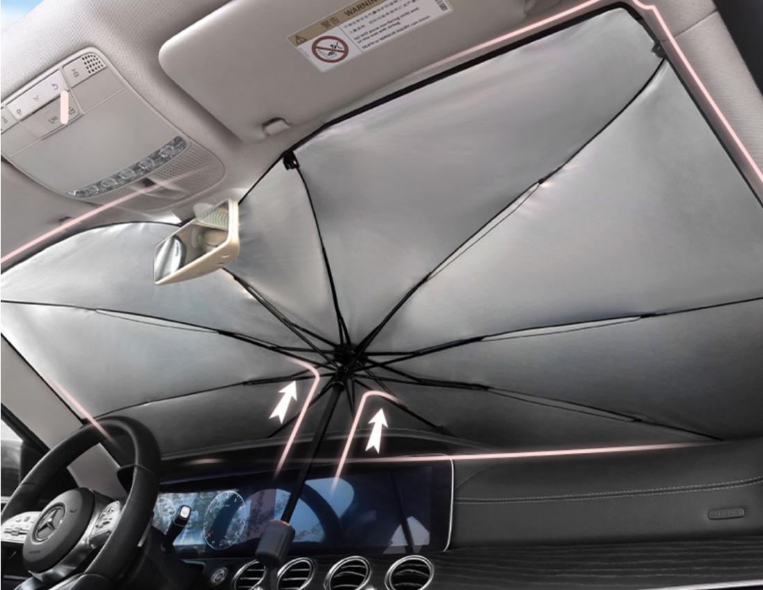 Clearance Sale with Free Shipping: Car Sunshade Umbrella, In-Car Sunshade Curtain, Car Sun Protection Shield, Front Windshield Cover, Car Accessory