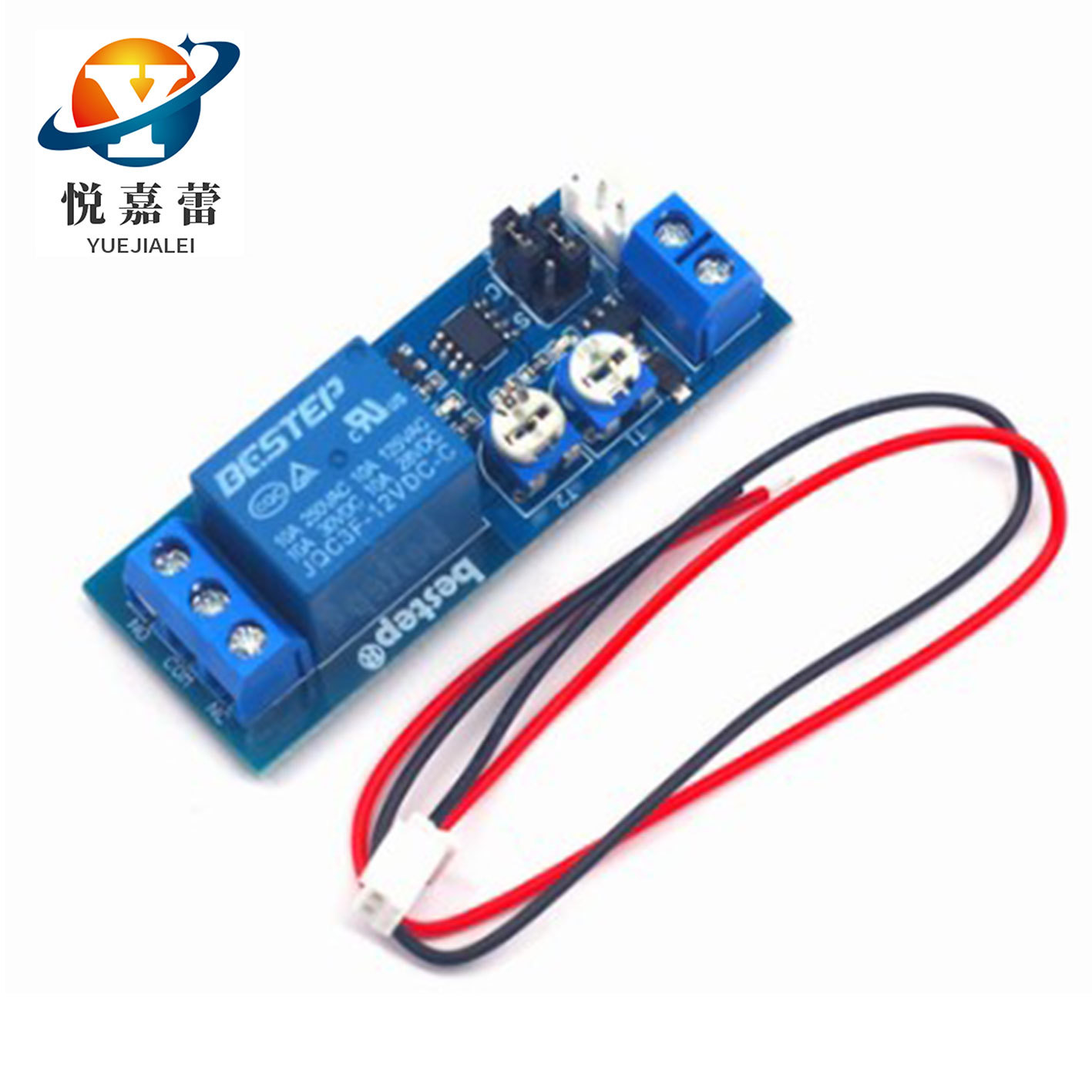 5V12V24V无限循环单次延时双可调/多功能继电器模块/延时电路模组