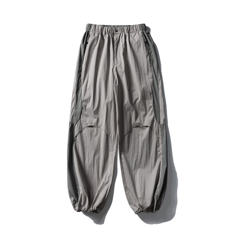 Flota Negra al aire libre montaña suelta pantalones paracaidistas de secado rápido hombre y mujer pantalones de trabajo de piernas anchas pantalones casuales rectos