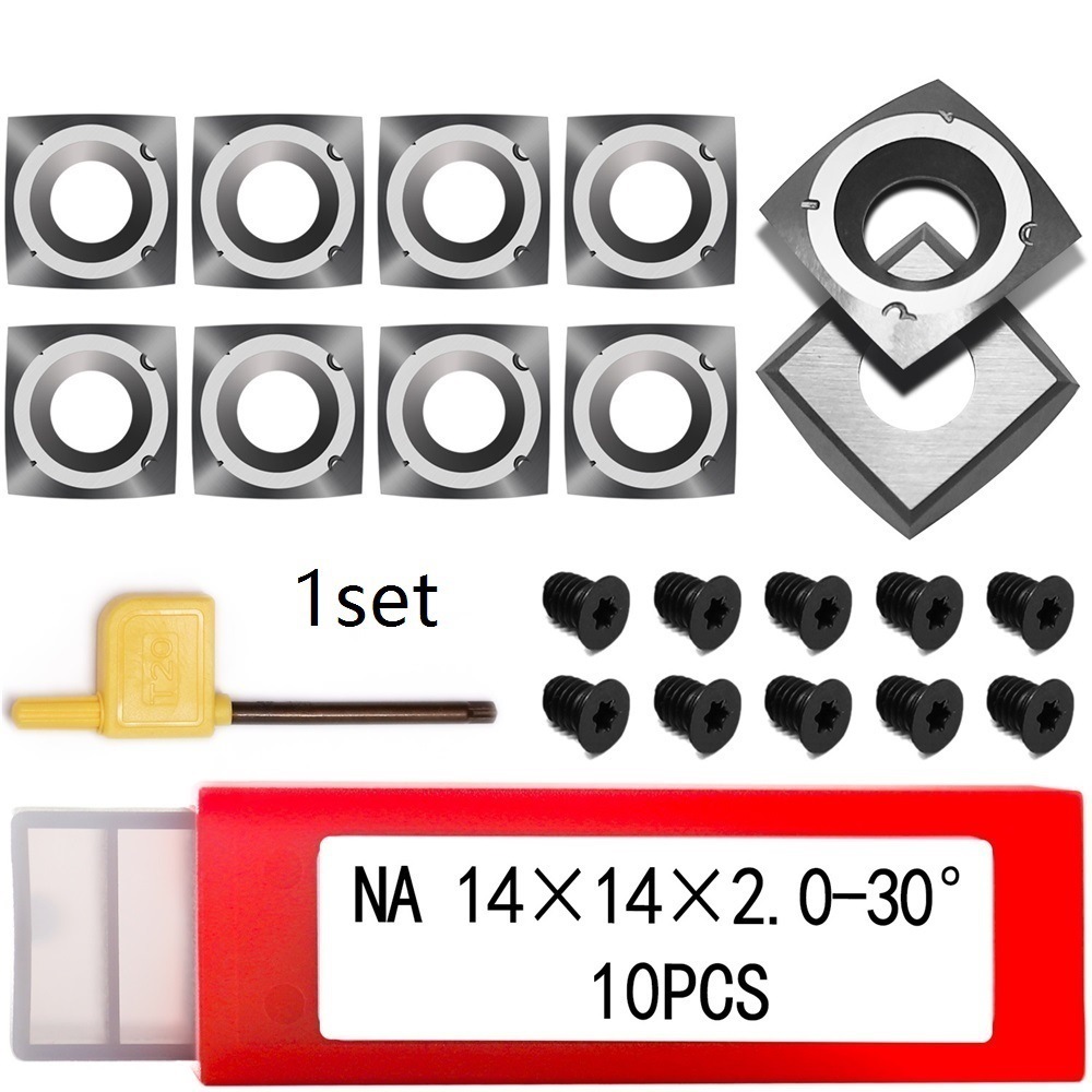 【跨境专供】树脂车刀片手持木旋舍弃式车刀硬质合金负角刀片套装