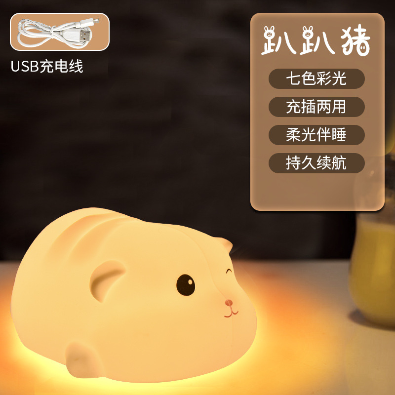 Lámpara de silicona para dormir con luces nocturnas para dar regalos de cumpleaños creativos a las niñas