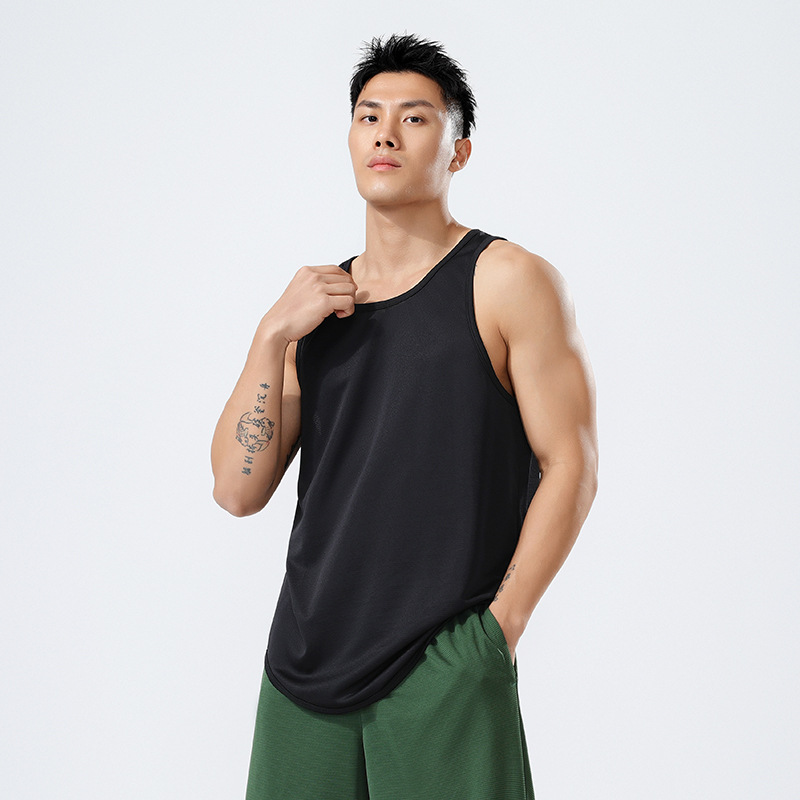 Nuevo chaleco transfronterizo de verano para correr deportes fitness de secado rápido chaleco suelto sin mangas chaleco de baloncesto americano
