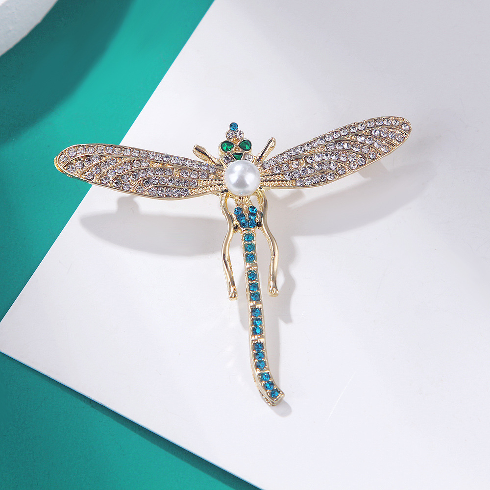 Fashion Dragonfly Alloy Inlay Rhinestones Unisex Brooches display picture 4