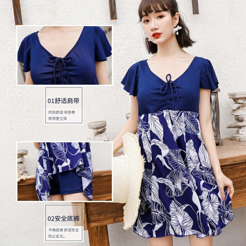 Traje de baño de una pieza para mujeres más tamaño chica gordita que adelgaza el vientre que cubre el pecho grande conservador más tamaño traje de baño de aguas termales ventas directas de fábrica