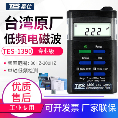 台湾泰仕TES-1390/1392/1393/1394S低频单三轴电磁波辐射检测仪器|ru