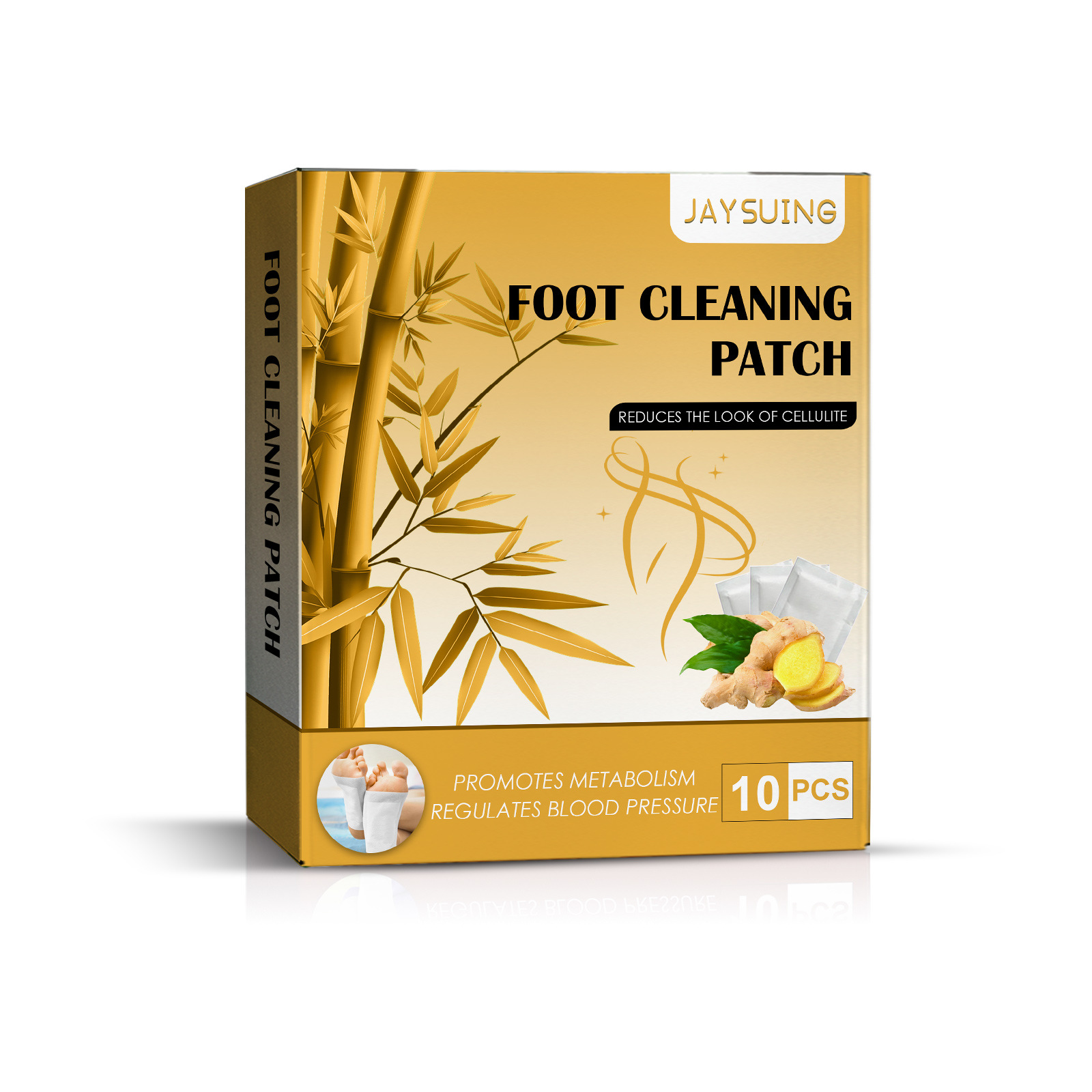 Jaysuing Patch de pied modelant le corps au gingembre pour les personnes paresseuses, relaxant et raffermissant le corps, les muscles des cuisses, la taille et_voghion.com