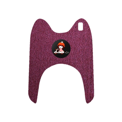 Energy YD1000DZK-25C Electric Vehicle | Electric vehicle foot mat - yadi-k8e-three-wheel-burgundy-foot-pad-small-motorcycle-comes-with-velcro