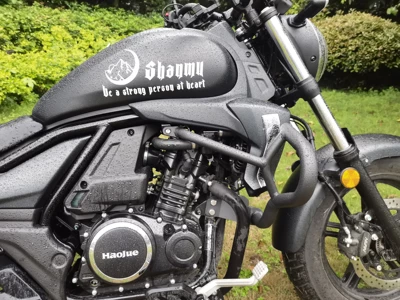 Suitable for Haojue TR300 motorcycle anti-fall bumper protection bar shelf tail rack leather side bag modification (Motorcycle bumper) - tr300a-bumper