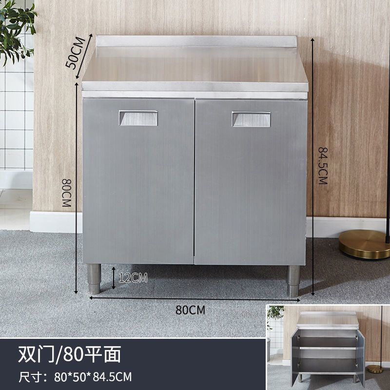 304 gabinete de fregadero doméstico integral móvil gabinete de cocina integral de acero inoxidable gabinete de cocina de gas gabinete