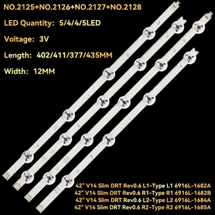 42LY970H 42LB700V 42LB671V Backlight Strip 42 "V14 Slim DRT Rev0.6