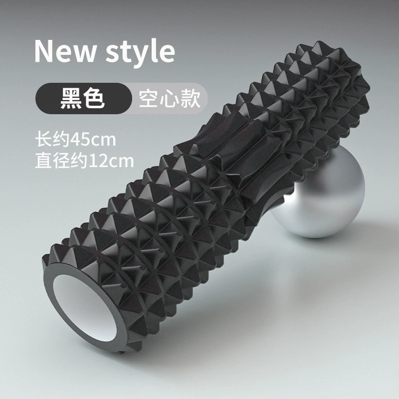Foam Roller Crescent solid dual-section, textured massage column, 45 cm (also 30/33 cm)