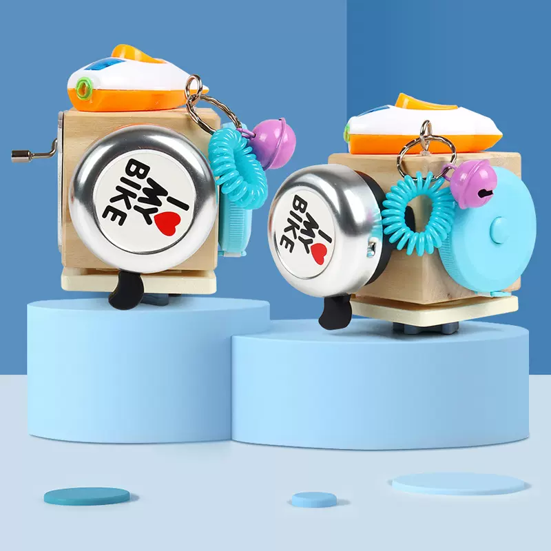 儿童蒙氏教具趣味木制音乐款忙碌板宝宝早教益智忙碌屋益智玩具