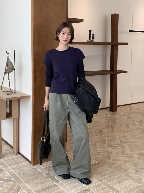 木兰 简约基础款百搭T恤女2025十三行秋季新款内搭棉质短袖 56590|undefined