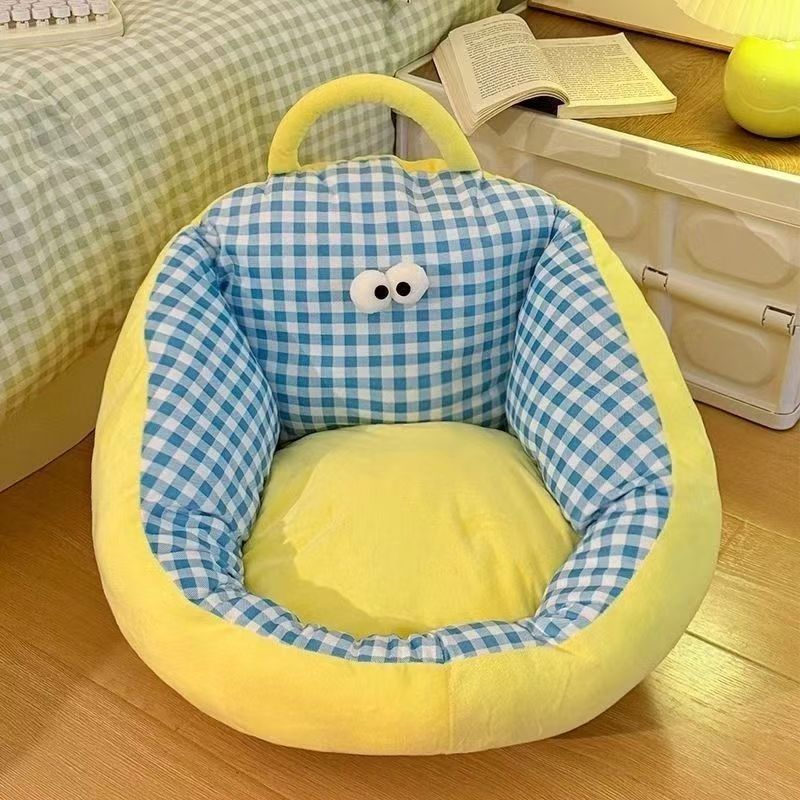 Caricatura lindo cordero sofá perezoso para niños Tatami asiento de ventana dormitorio en el suelo futón asiento muelle dibujos animados