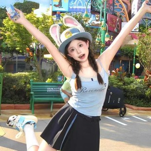 Judy Rabbit Police Officer cos Cartoon Hat Children's Top Hat Badge Dome Rabbit Ears Paradise Adult Child Hat