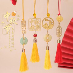中秋节礼品玉兔月饼流苏挂件兔子挂件商场公司礼物月饼礼盒挂件
