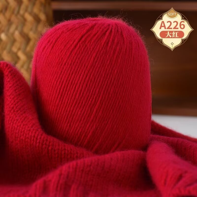 Cashmere Six-Strand Medium-Thick Hand-Knitted Cashmere Yarn DIY Scarf Sweater Yarn Ball Wholesale Coarse-Spun Warm