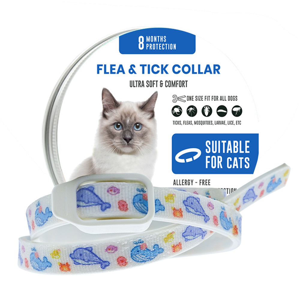 고양이용 해충 퇴치 목걸이 - 아기 돌고래