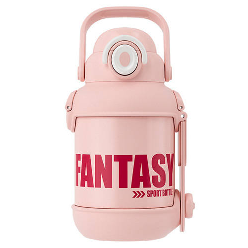 Large capacity thermos cup 316 stainless steel kettle women's high-looking water cup household straw cup simple cup wholesale