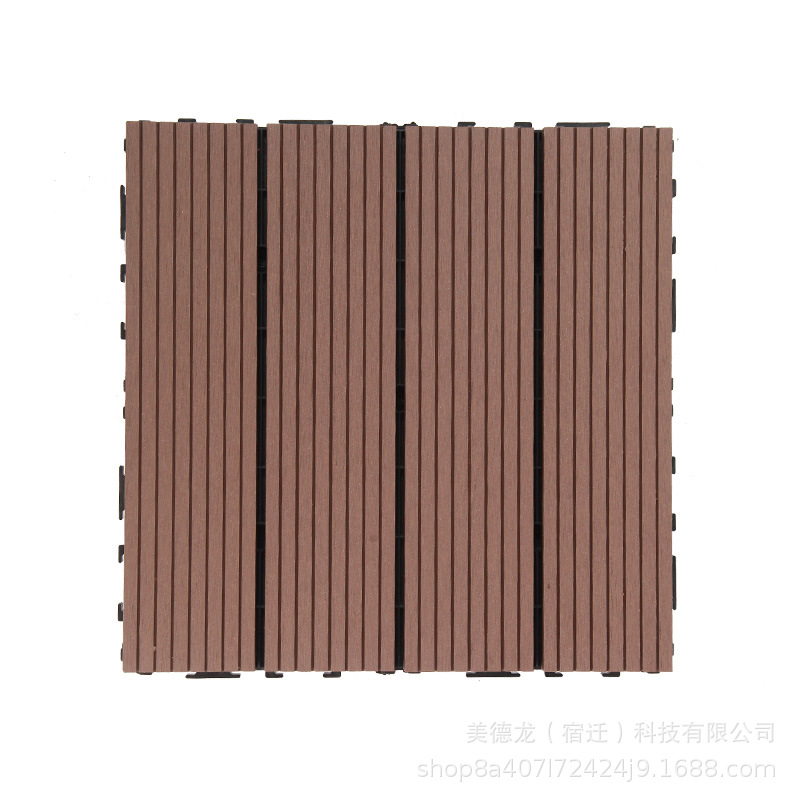 Suelo para balcón de jardín, madera plástica para exteriores, terraza, compuesto de madera y plástico coextruido, pasillo impermeable y antideslizante image 6